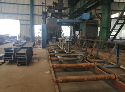十五冶三公司金属结构厂抛丸机改造移位完成